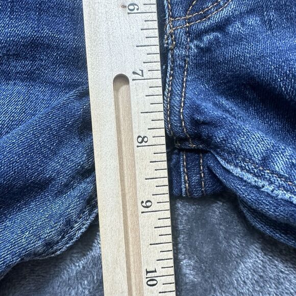 Hudson Jeans Womens 28 Blue Dark Wash Slim Straight Stretch Raw Hem RN 107906‎ - Picture 11 of 13